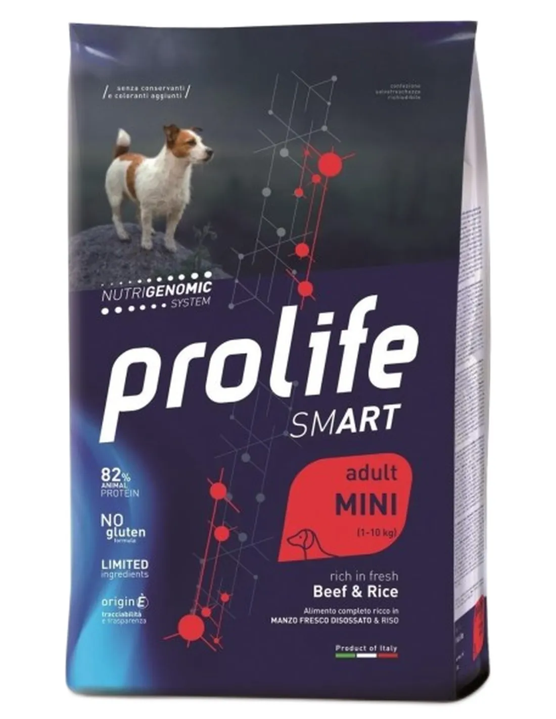 Prolife cane smart adult manzo e riso mini 2 kg  