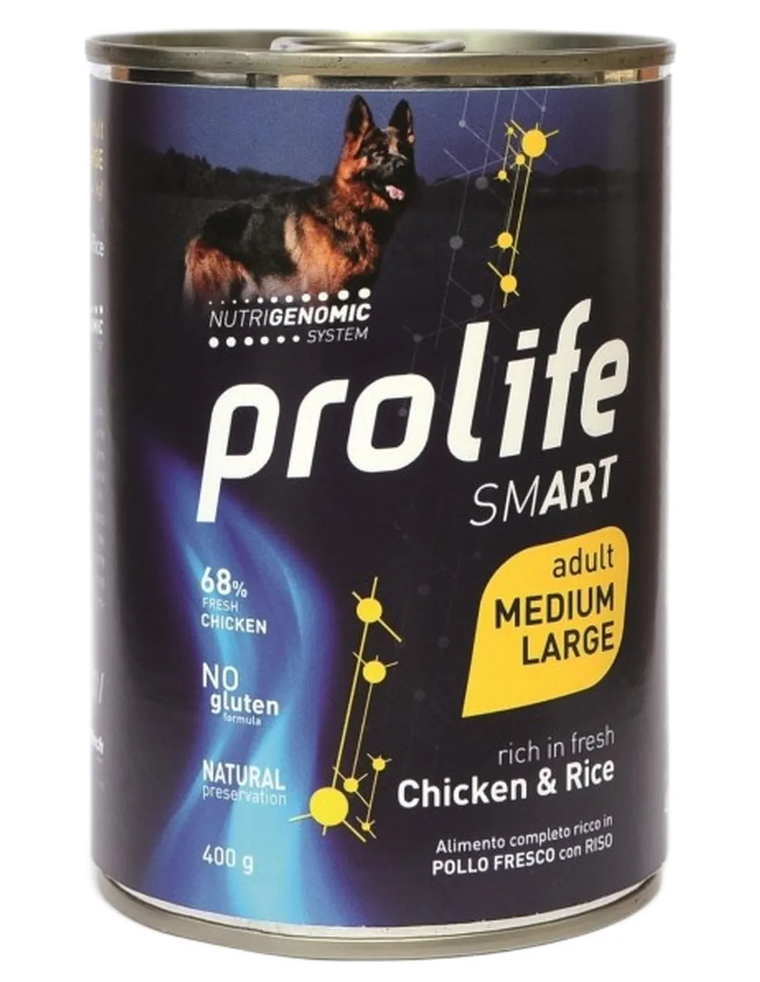 Prolife cane smart adult pollo e riso medium large 400 gr   Prolife cane smart adult pollo e riso medium large 400 gr
