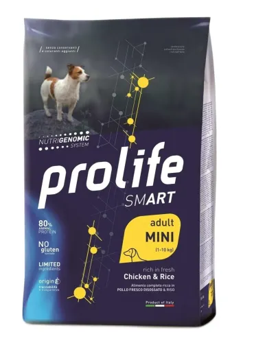 Prolife cane smart adult pollo e riso mini 2 kg  
