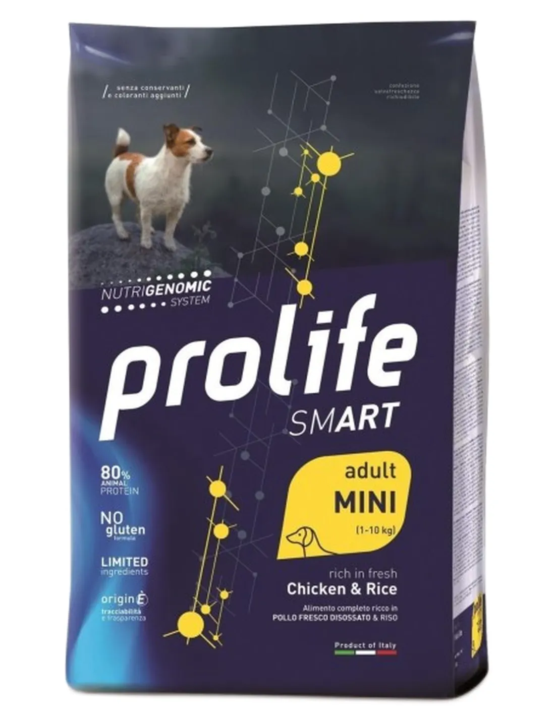 Prolife cane smart adult pollo e riso mini 2 kg   Prolife cane smart adult pollo e riso mini 2 kg
