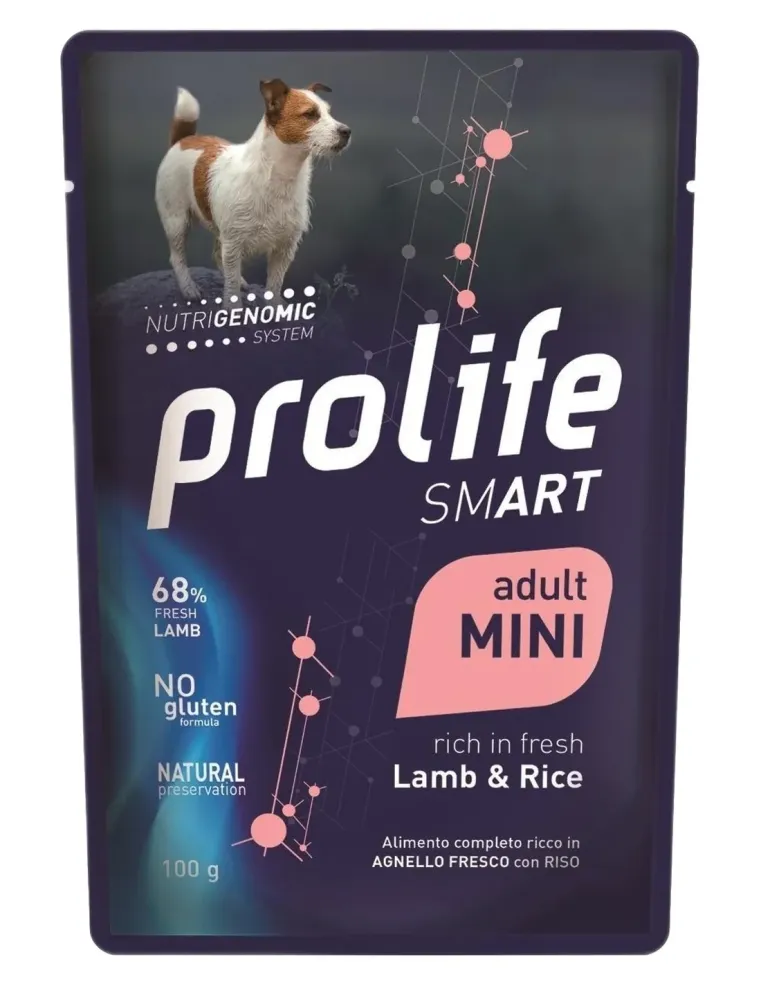 Prolife cane smart adult agnello e riso mini bustina 100 gr  