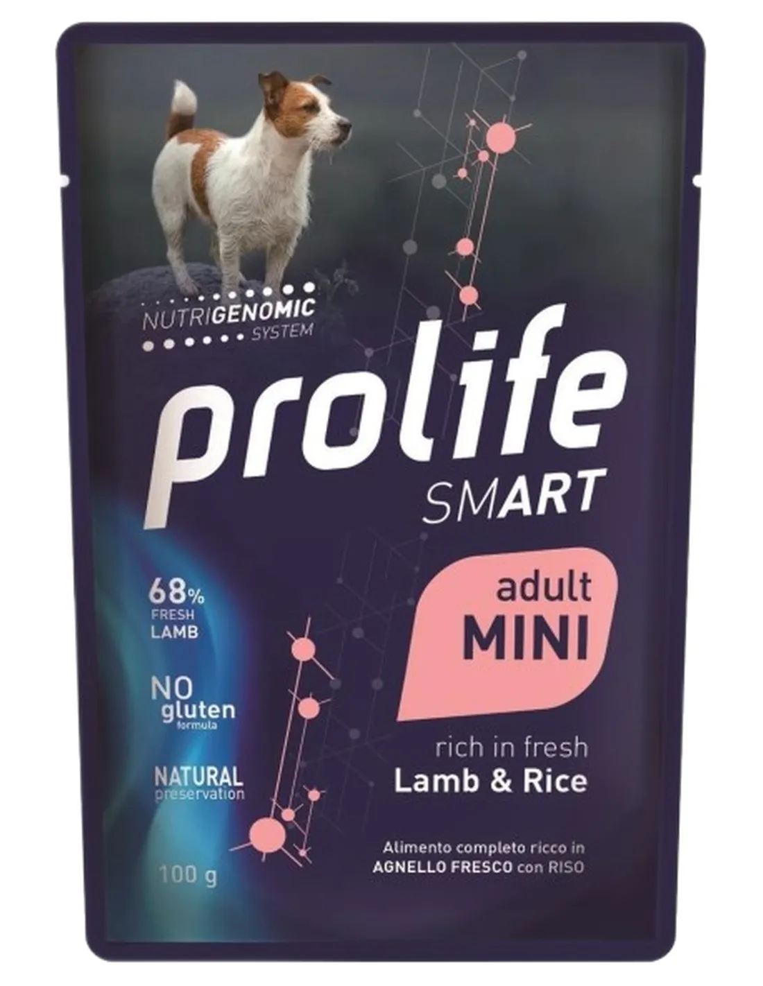 Prolife cane smart adult agnello e riso mini bustina 100 gr  