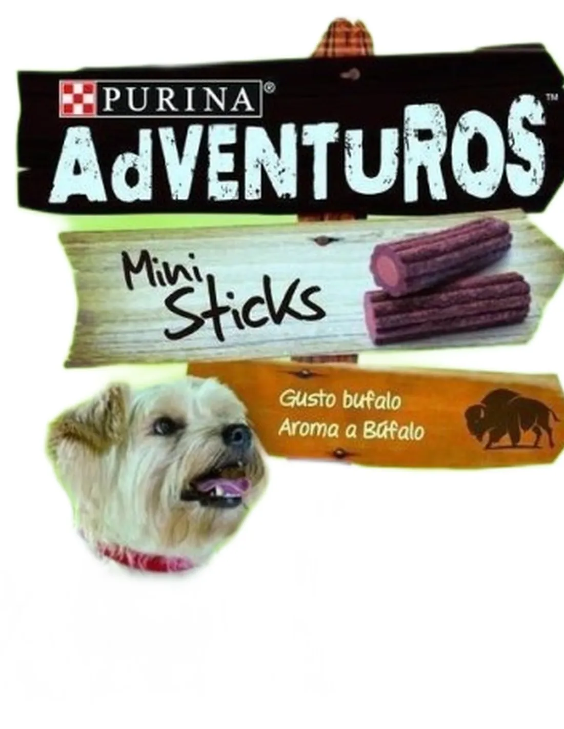 Purina adventuros mini sticks gusto bufalo 90 gr  