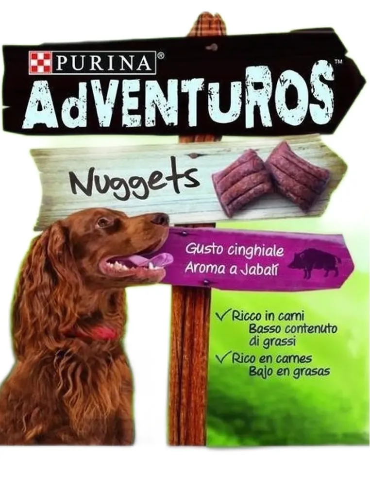 Purina adventuros nuggest gusto cinghiale 90 gr  