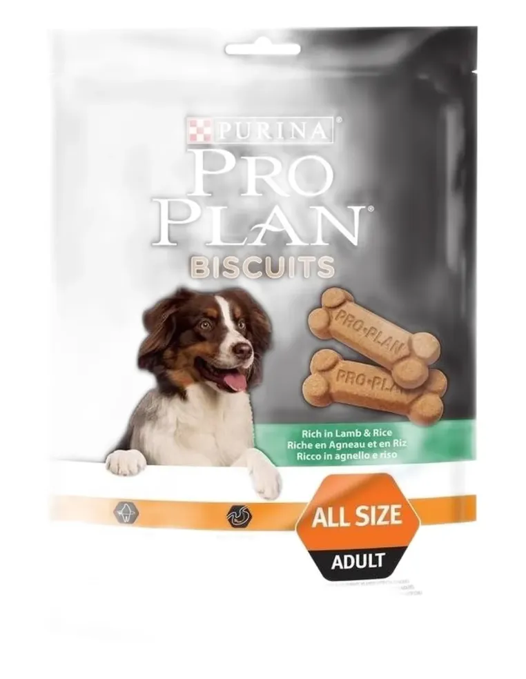 Purina proplan biscuits agnello e riso 400 gr  