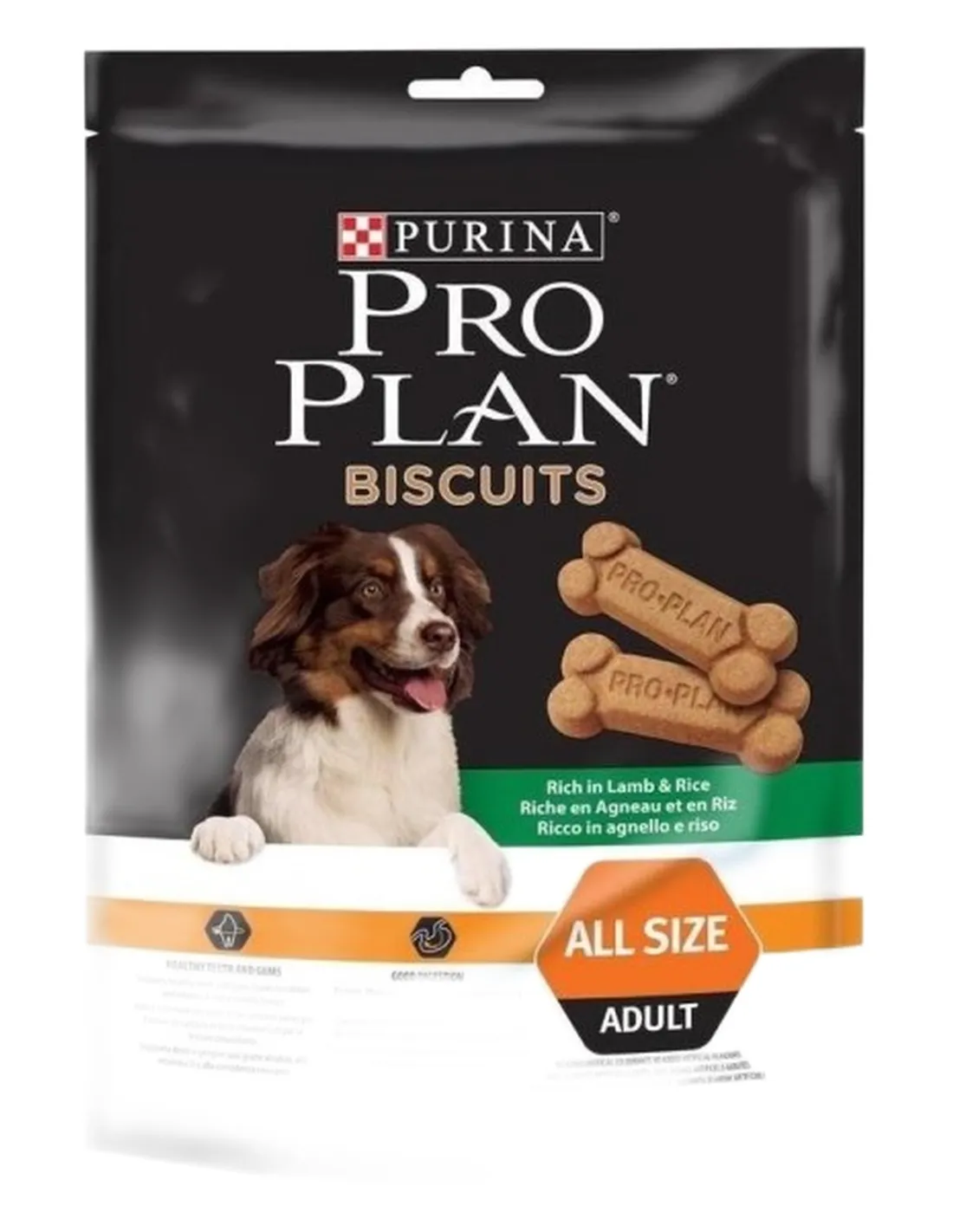 Purina proplan biscuits agnello e riso 400 gr  