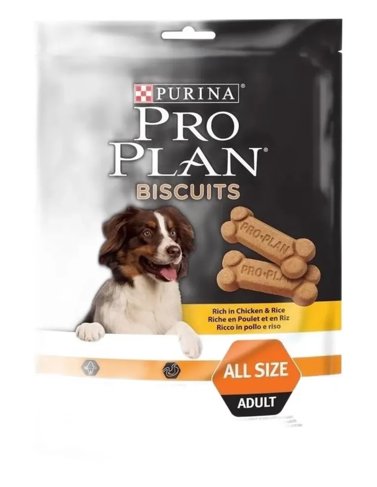 Purina proplan biscuits pollo e riso 400 gr  
