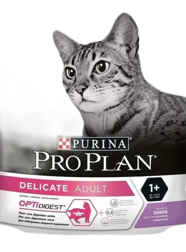 Purina proplan gatto delicate ricco di tacchino 400 gr  