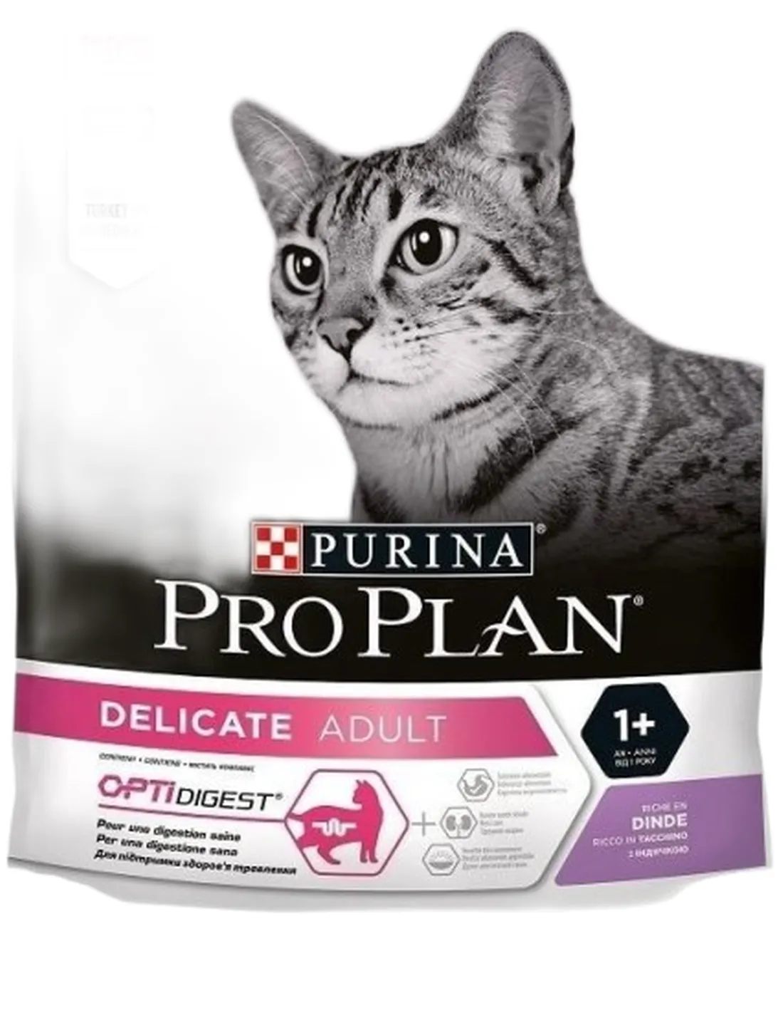 Purina proplan gatto delicate ricco di tacchino 400 gr  