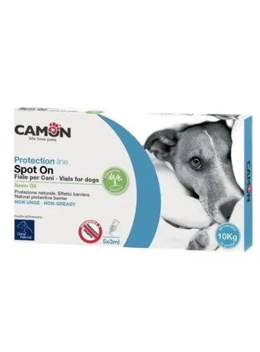 Camon protection spot on cane fino a 10 kg 5 fiale 3 ml g911