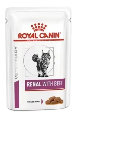 Royal canin gatto renal manzo 12 buste 85 gr