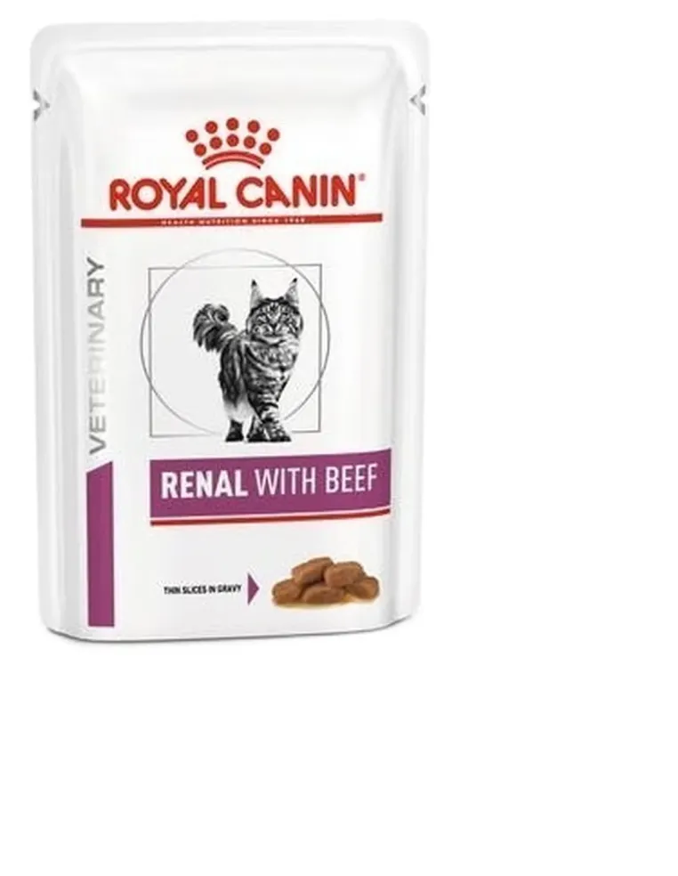 Royal canin gatto renal manzo 12 buste 85 gr  