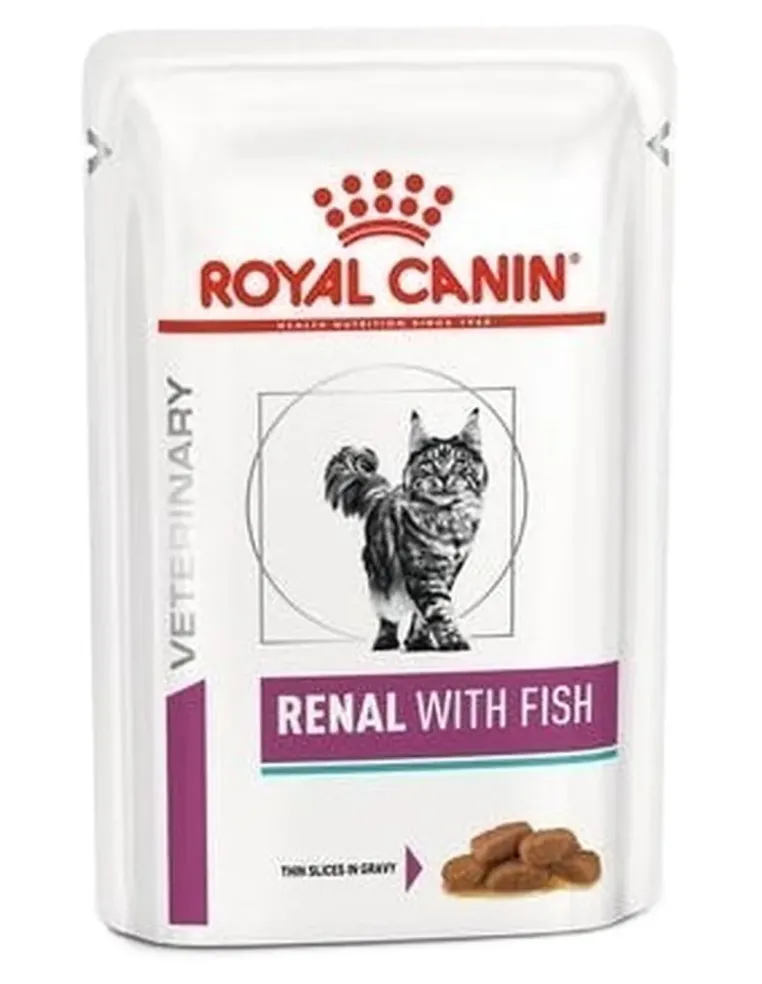 Royal canin gatto renal pesce 12 buste 85 gr  