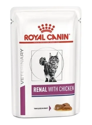 Royal canin gatto renal pollo 12 buste 85 gr