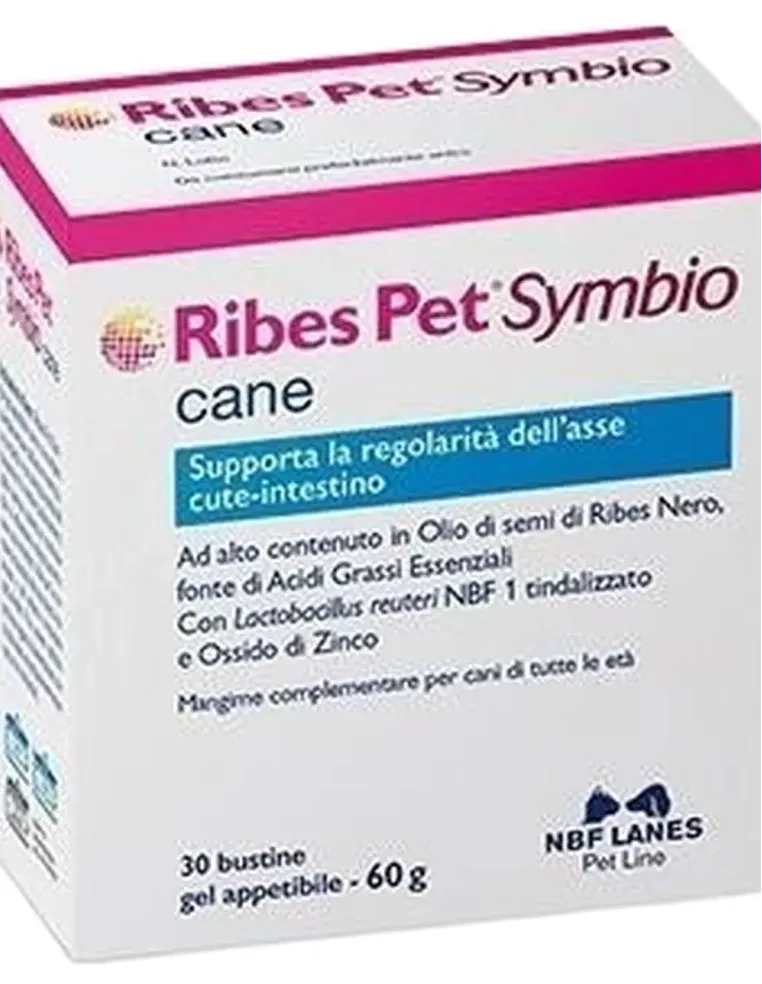 Nbf lanes ribes pet symbio cane 30 buste 2 gr  