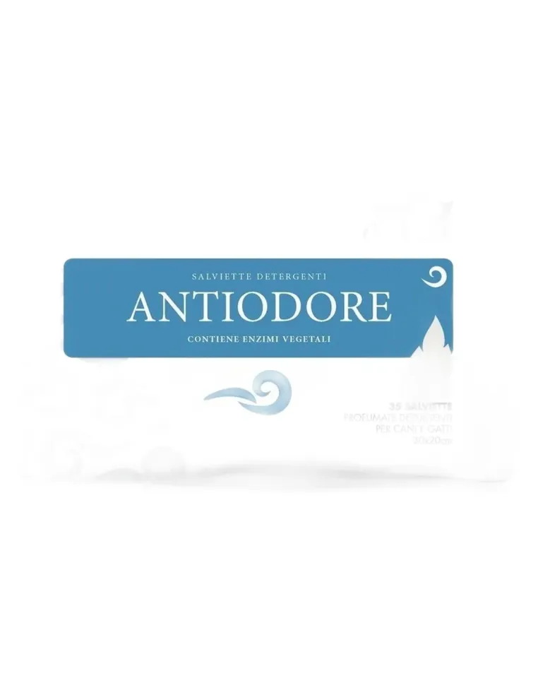 Natural derma pet salviette antiodore 40 pz  