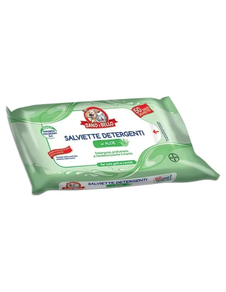 Bayer salviette detergenti aloe 50 Salviette sano e bello  