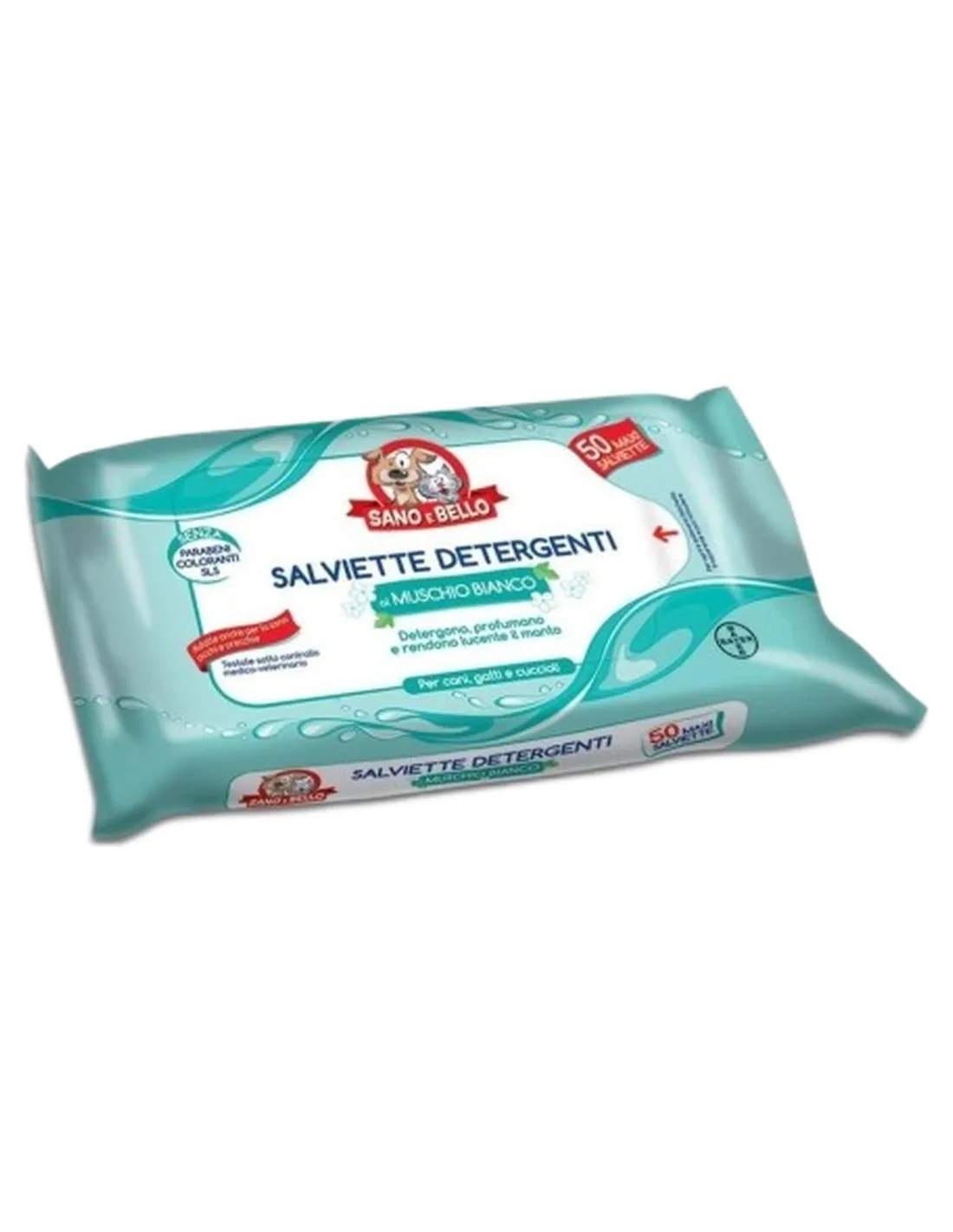 Bayer salviette detergenti muschio bianco 50 Salviette sano e bello  