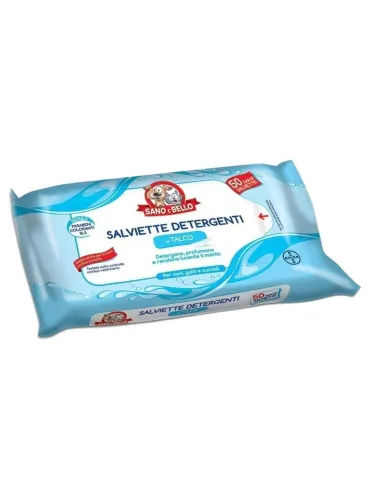 Bayer salviette detergenti talco 50 Salviette sano e bello  