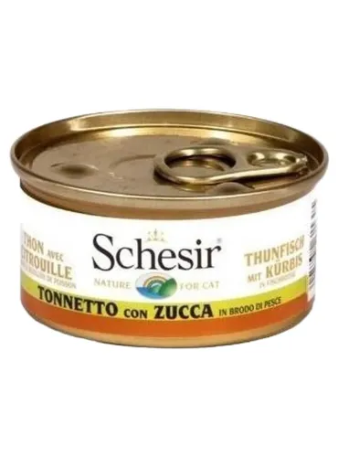Schesir gatto tonnetto con zucca in brodo di pesce 70 gr  