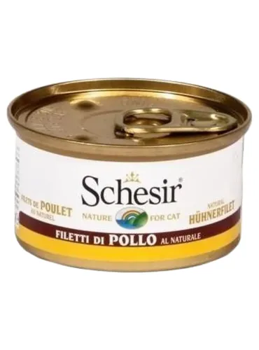 Schesir gatto filetti di pollo al naturale 85 gr  