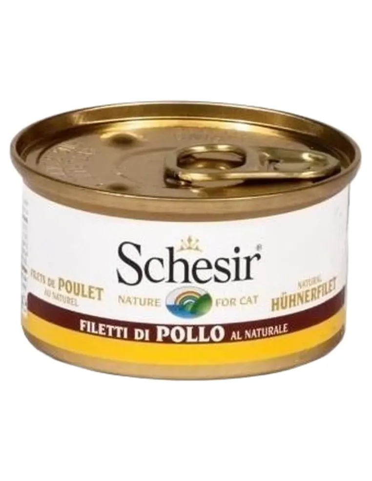 Schesir gatto filetti di pollo al naturale 85 gr  
