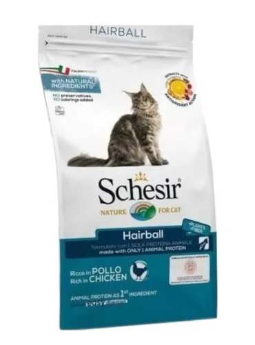 Schesir gatto Hairball ricco in pollo 400 gr