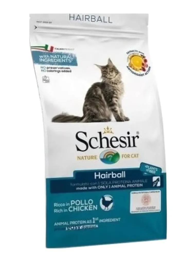 Schesir gatto Hairball ricco in pollo 400 gr  