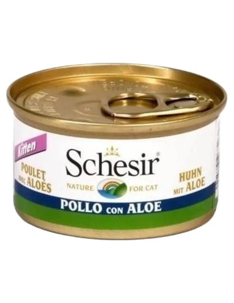 Schesir kitten filetti di pollo con aloe 85 gr  