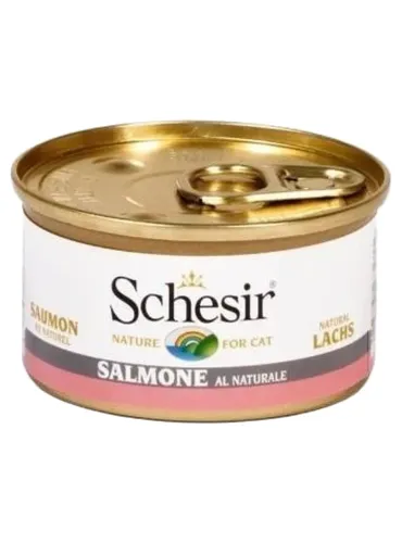 Schesir gatto salmone al naturale 85 gr  