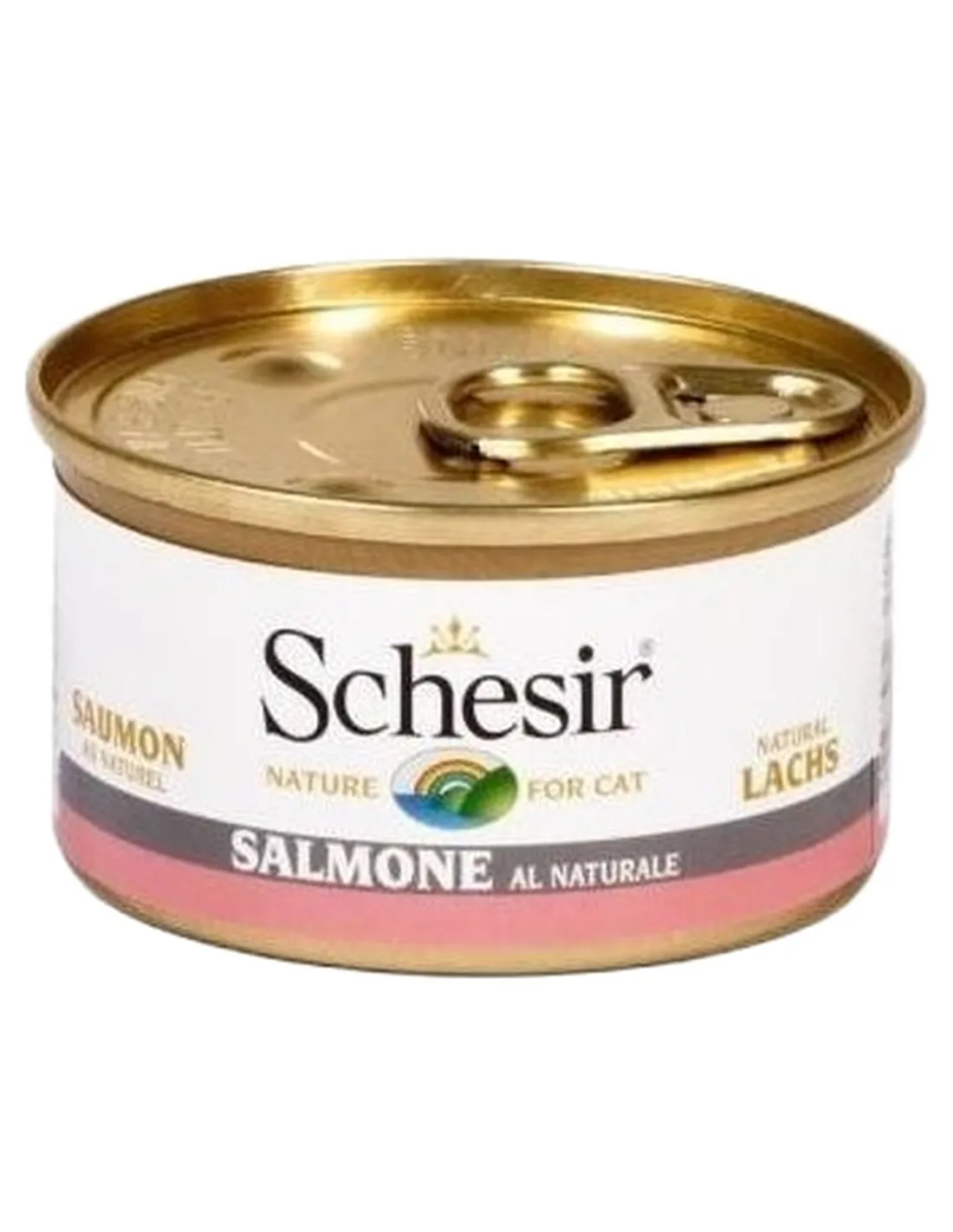 Schesir gatto salmone al naturale 85 gr   Schesir gatto salmone al naturale 85 gr