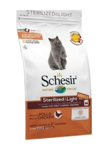 Schesir gatto adult Sterilized e light ricco in pollo 1,5 kg  