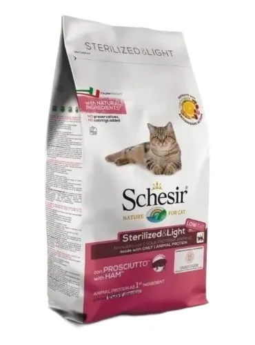 Schesir gatto adult Sterilized e light con prosciutto 1,5 kg