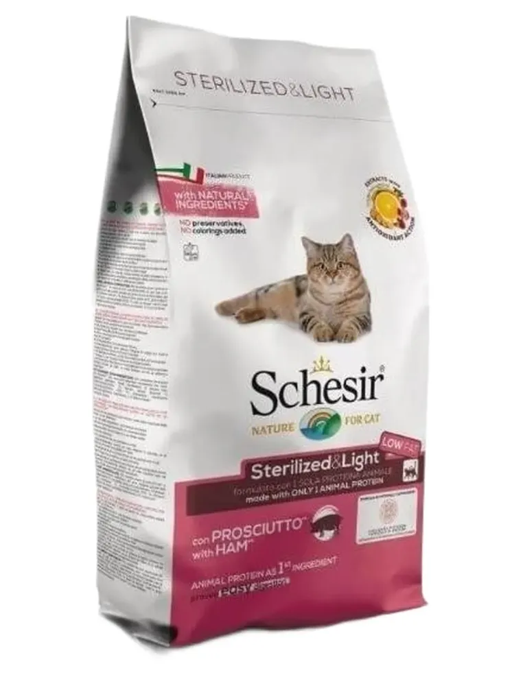 Schesir gatto adult Sterilized e light con prosciutto 1,5 kg  
