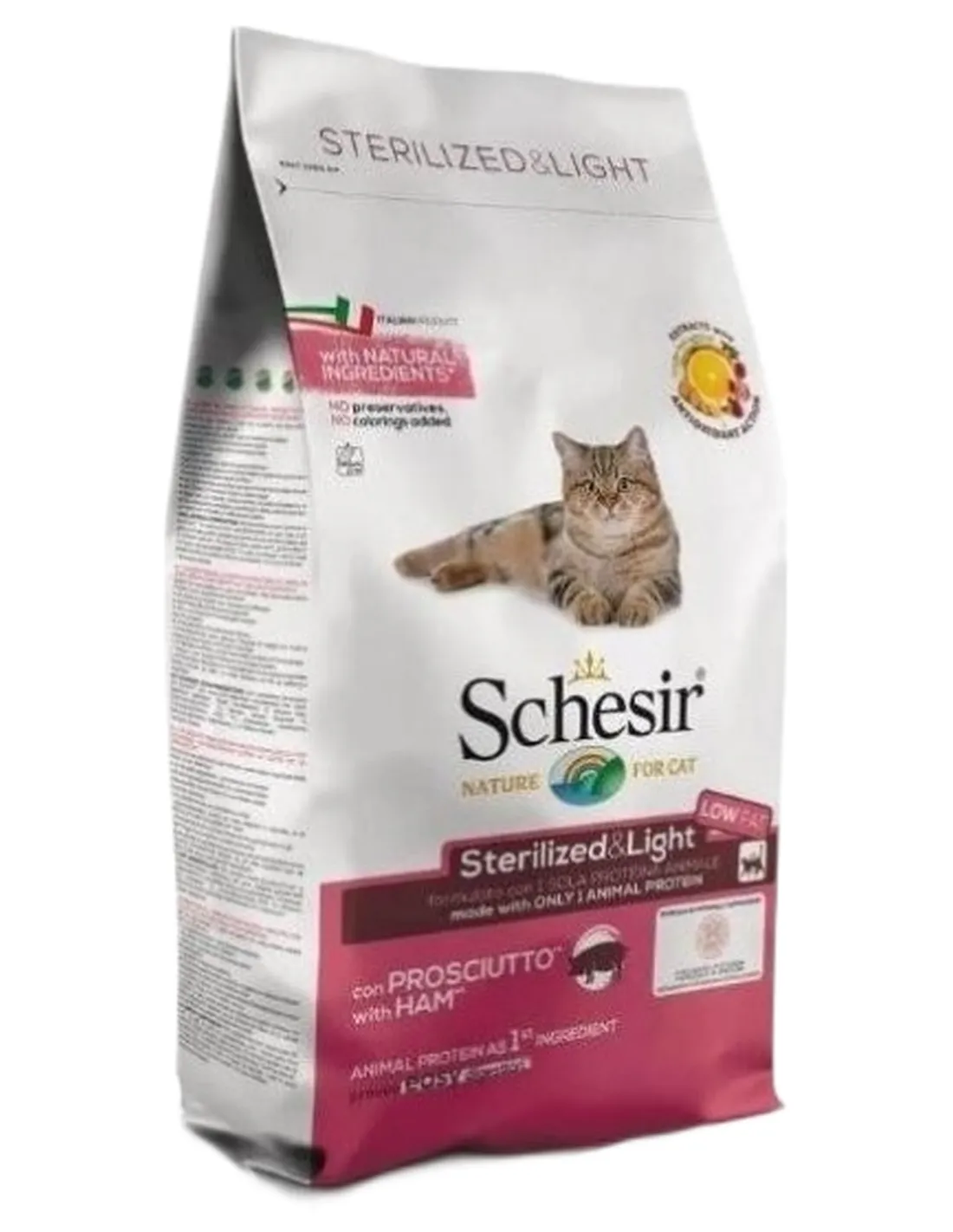 Schesir gatto adult Sterilized e light con prosciutto 1,5 kg  