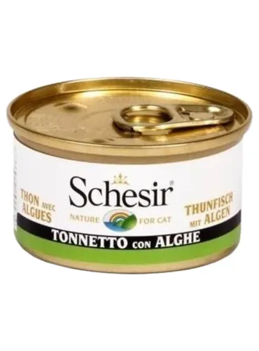 Schesir gatto tonnetto con alghe 85 gr  