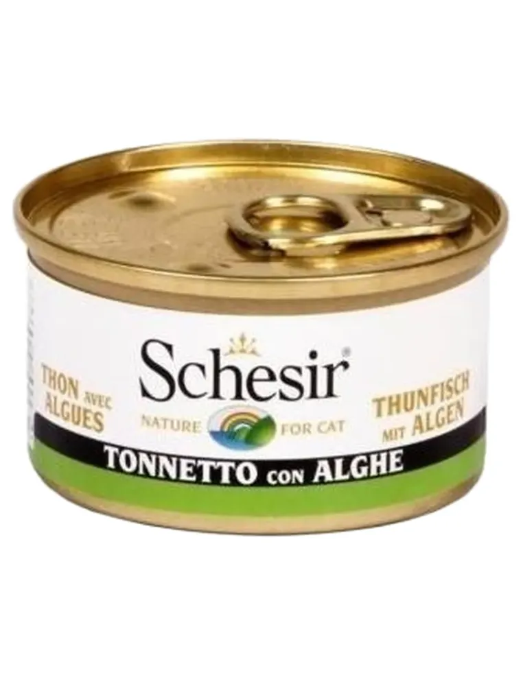 Schesir gatto tonnetto con alghe 85 gr  