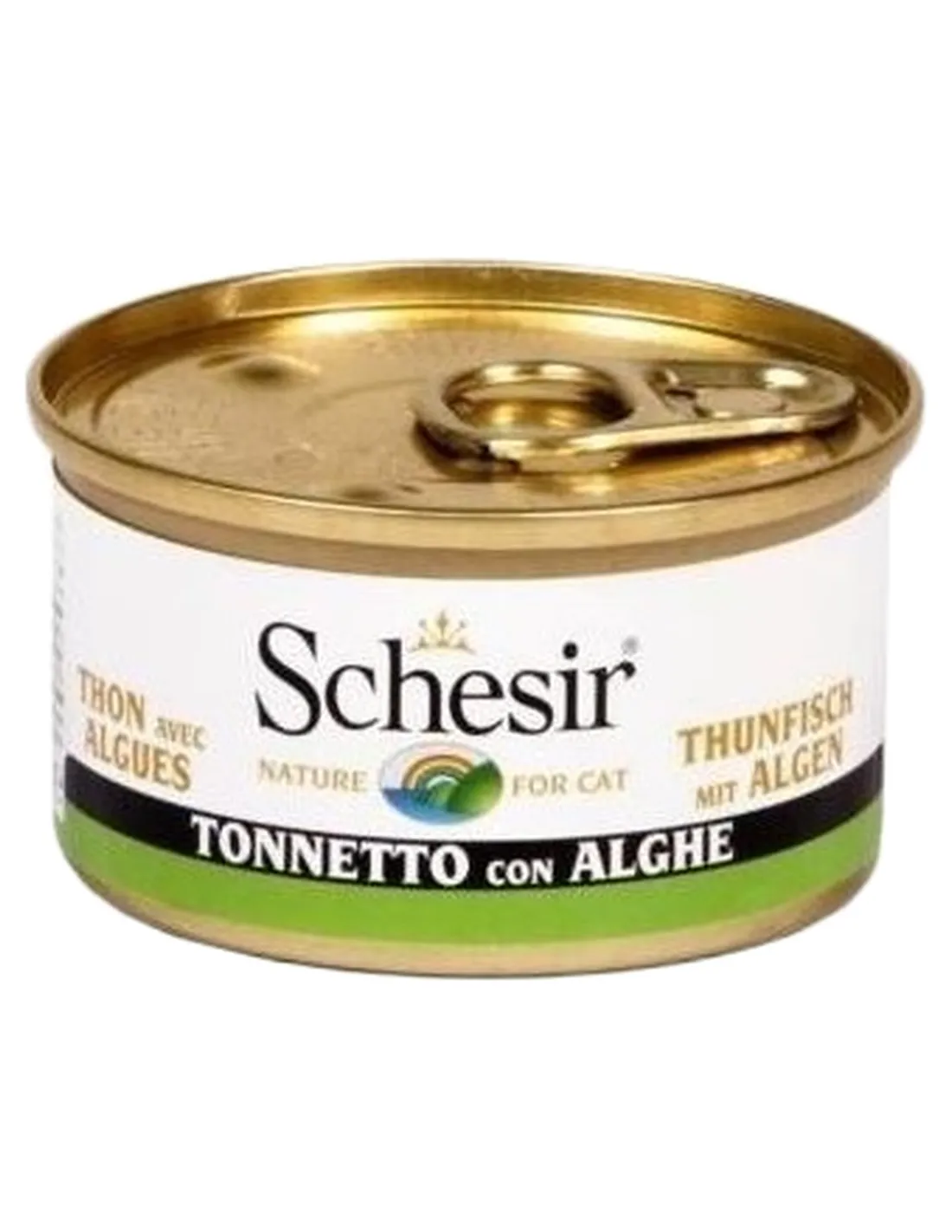Schesir gatto tonnetto con alghe 85 gr  
