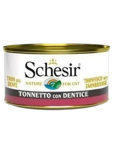Schesir gatto gelatina tonnetto con dentice 85 gr  