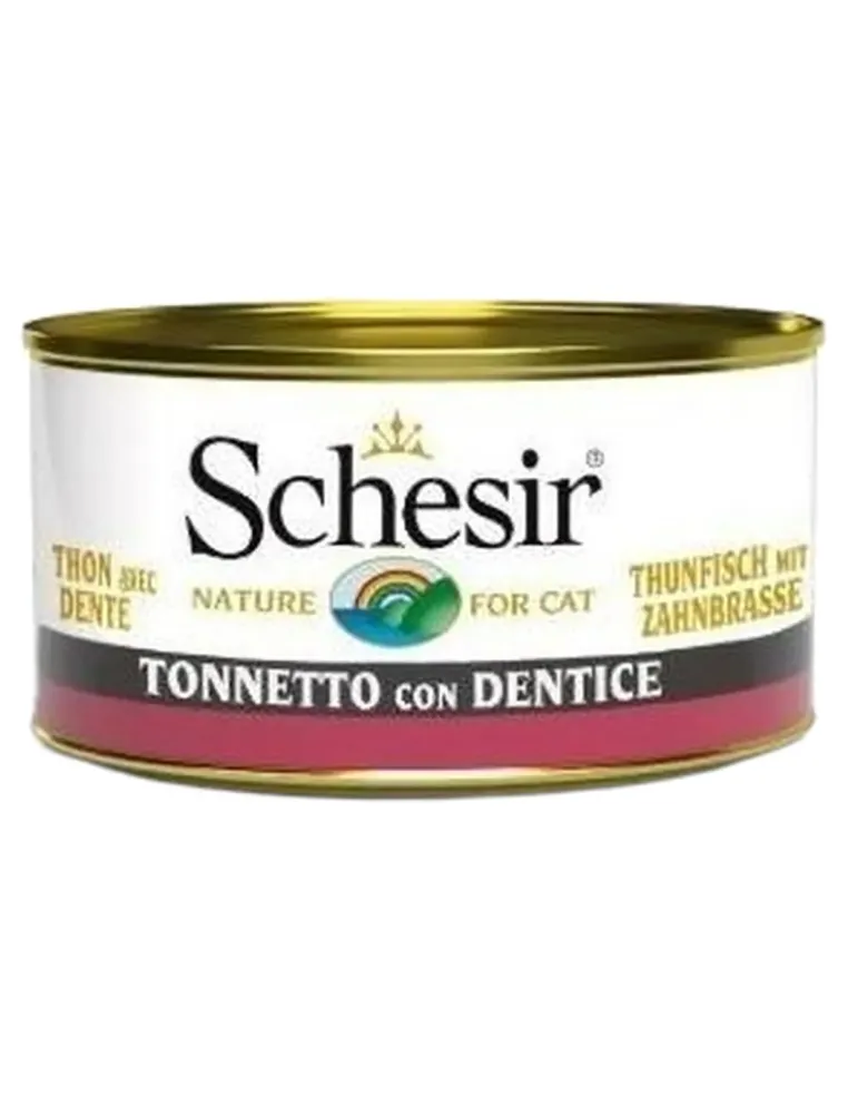 Schesir gatto gelatina tonnetto con dentice 85 gr  