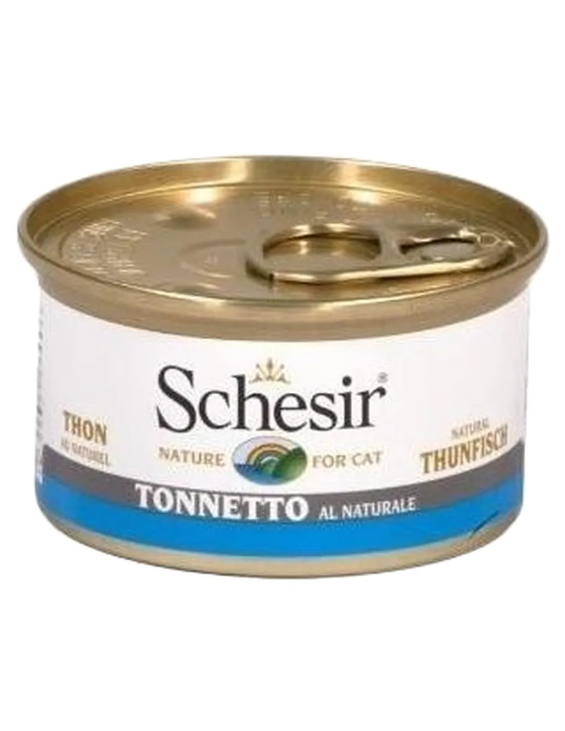 Schesir gatto tonnetto al naturale 85 gr  