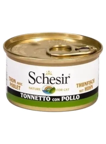 Schesir gatto tonnetto con pollo 85 gr  