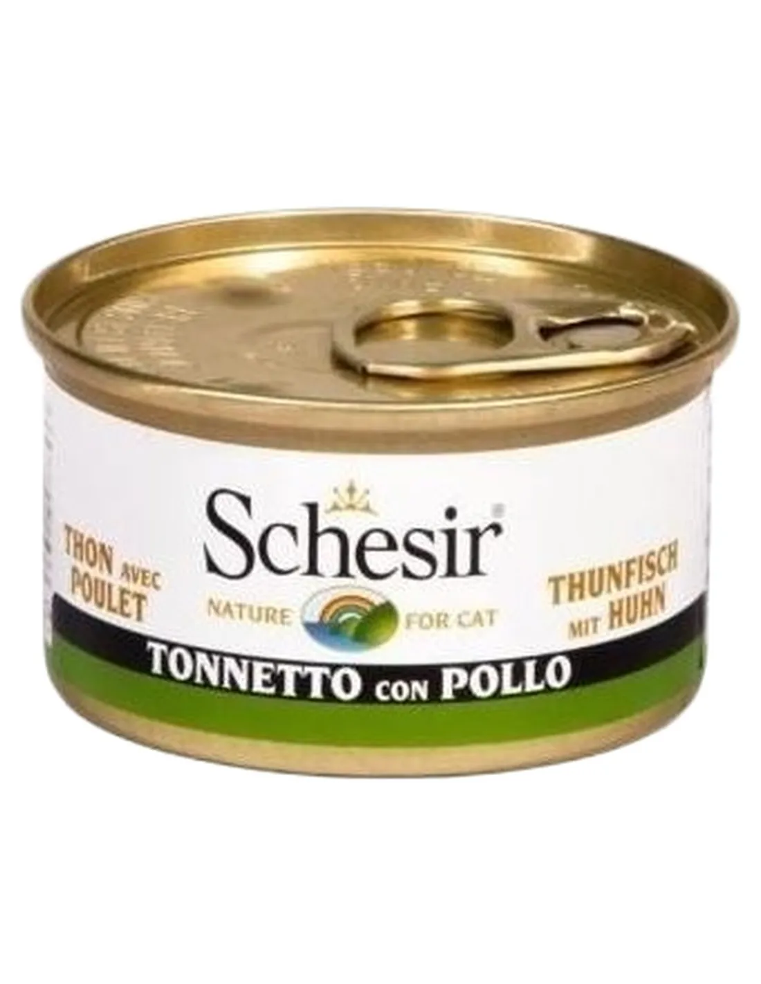 Schesir gatto tonnetto con pollo 85 gr   Schesir gatto tonnetto con pollo 85 gr