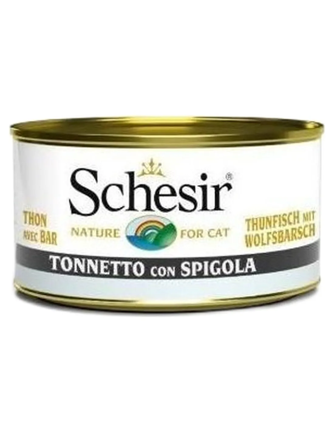 Schesir gatto gelatina tonnetto con spigola 85 gr   Schesir gatto gelatina tonnetto con spigola 85 gr