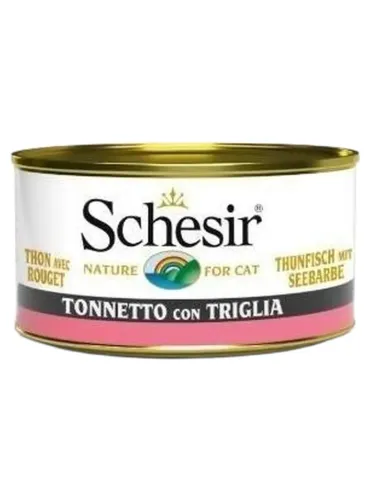 Schesir gatto gelatina tonnetto con triglia 85 gr  