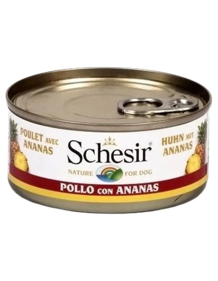 Schesir cane filetto di pollo con ananas 150 gr  