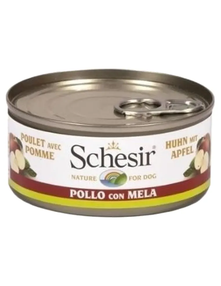 Schesir cane filetti di pollo con mela 150 gr  