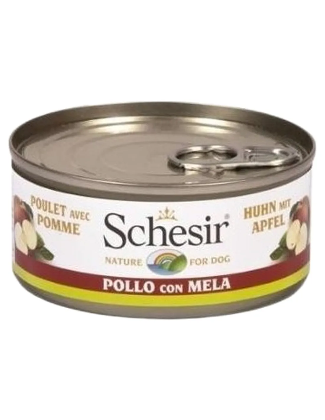 Schesir cane filetti di pollo con mela 150 gr   Schesir cane filetti di pollo con mela 150 gr