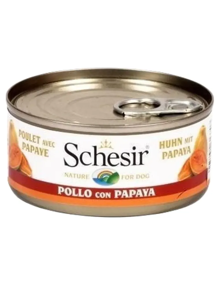 Schesir cane filetti di pollo con papaya 150 gr  