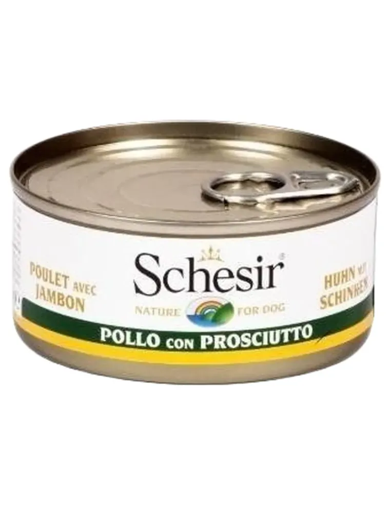 Schesir cane pollo con prosciutto 150 gr  